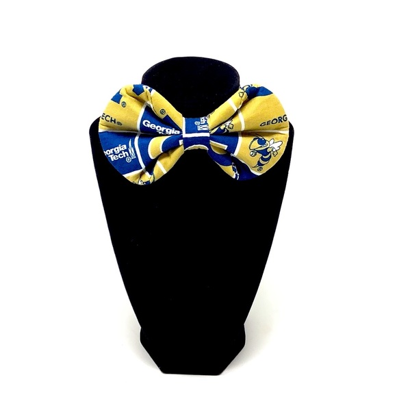 Georgia Tech University Handcrafted Bow Tie - 02 - Picture 4 of 5